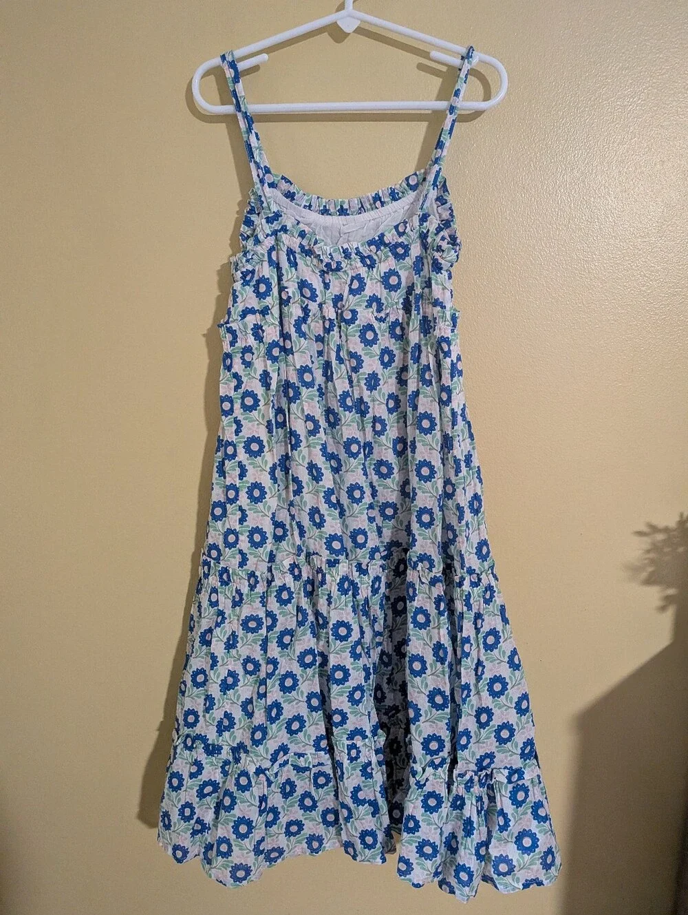 Mini Boden Blue Floral Sundress 9-10